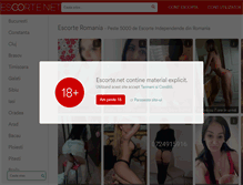 Tablet Screenshot of escorte.net